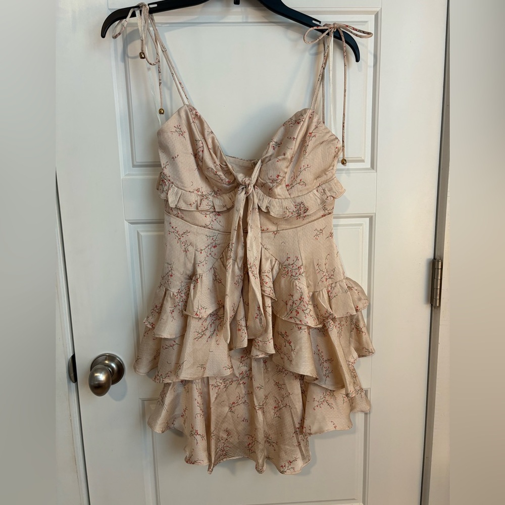 Selfie Leslie Tie Shoulder Dress